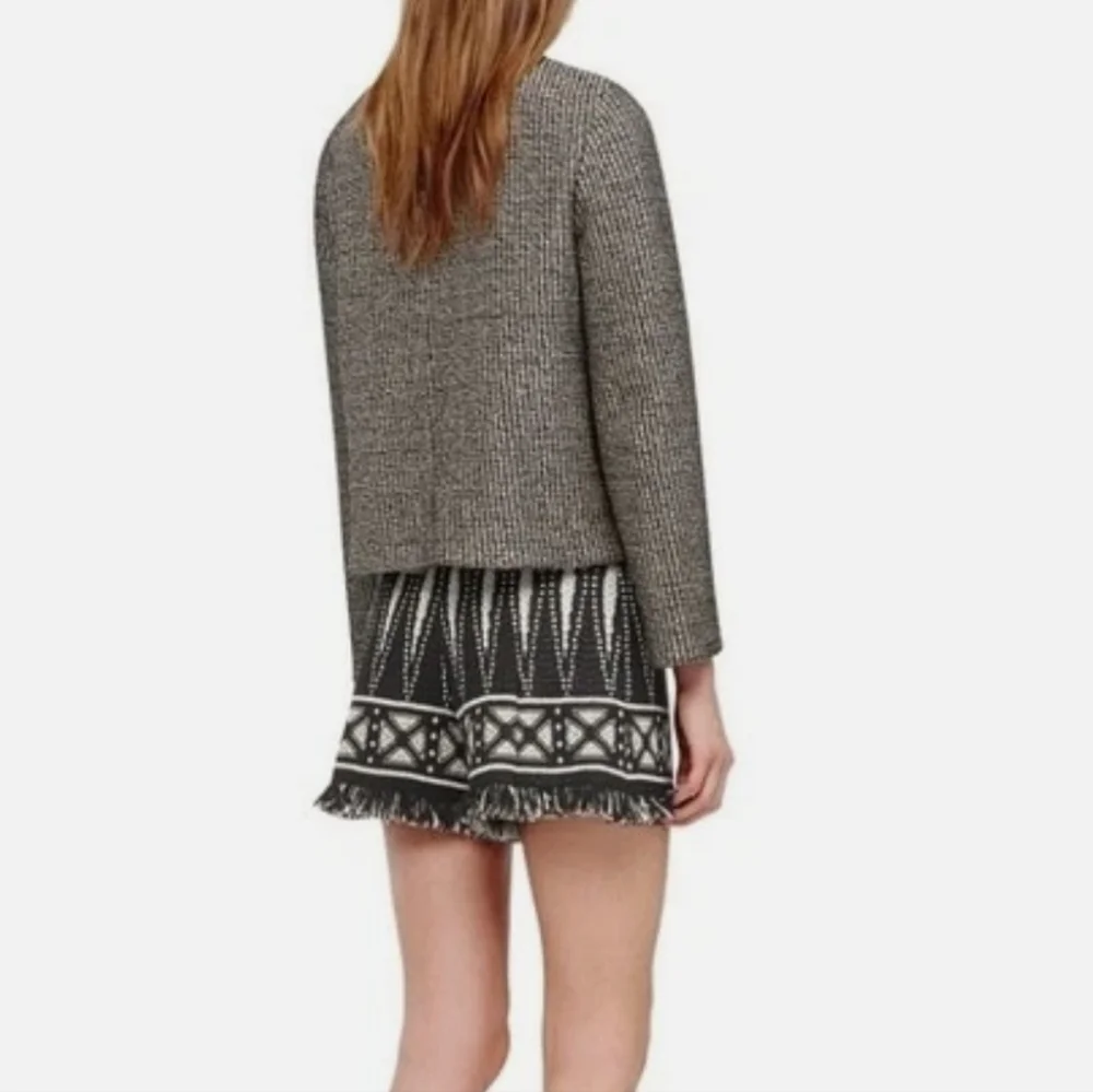 Tory Burch Raffia Knit Metallic Sweater